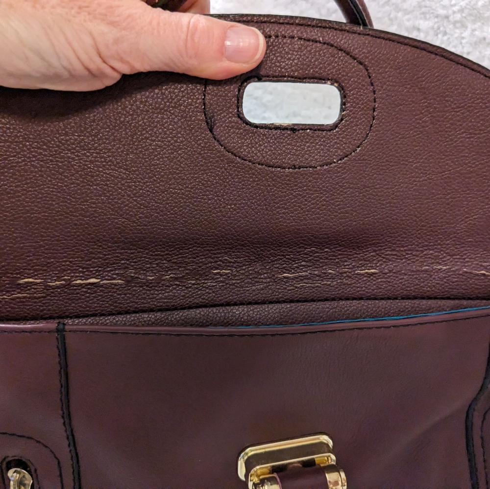 Vintage Etienne Aigner Leather Purse Satchel - Picture 10 of 15